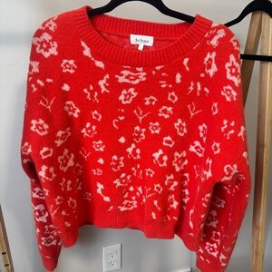 Bohme Orange Floral Sweater